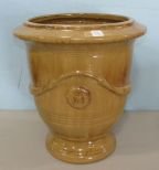 Large Glazed Pottery Planter Urn