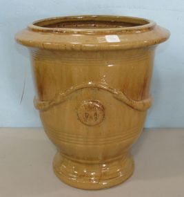 Large Glazed Pottery Planter Urn