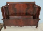 Vintage Mahogany Carved Bed