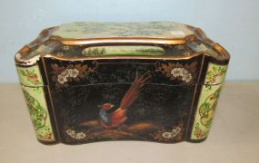 Modern Hand Painted Storage Box