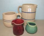 Crock Pitchers and Pottery Vases