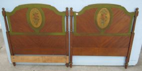 French Style Walnut Twin Bed