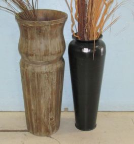 Two Large Decorative Planter Vases