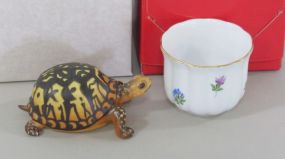 Herend Hungary Turtle and Vase