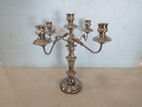 Ornate Silver Plate Candelabra