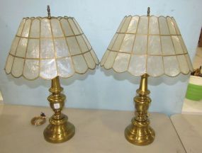 Pair of Brass Table Lamps