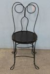 Black Painted Ice Cream Chair