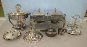 Assorted Collection of Silver Plate Serving Pieces