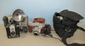 Five Vintage Collectible Cameras