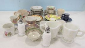 Large Collection of China Demitasse Cups and Saucers