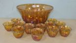 Carnival Style Grapevine Punch Bowl Set