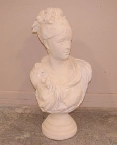 Lady Plaster Mode Bust