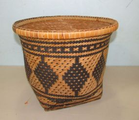 Native American Style Woven Basket