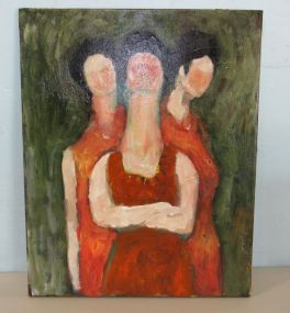 Oil Painting of Ladies by Cliff Speaks