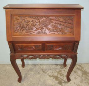 Reproduction Indonesian Carved Secretary