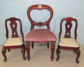 Three Antique Style Doll Chairs