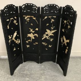 Four Panel Mother of Pearl Screen