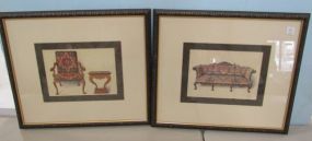 Shirley Slocumbe Prints of French Furniture