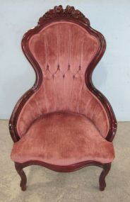 Reproduction Victorian Style Ladies High Back Chair