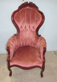 Reproduction Victorian Style Gent High Back Chair