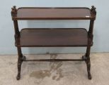 Mahogany Two Tier Stand