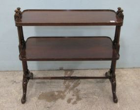 Mahogany Two Tier Stand