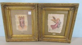 Pair of Gold Framed Muriel and Charity