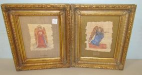Pair of Gold Framed Adnachiel and Barbiel