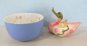 Hull Pottery Goose Planter and Halls Kitchenware Bowl