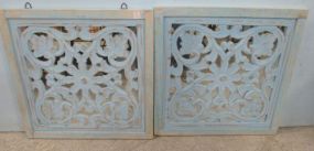Pair of New Wood Painted Wall Mirrors