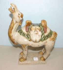 Modern Pottery Camel Decor Statue