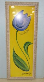 Large Painted of Tulip by Barbara Culp