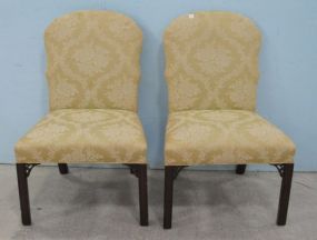 Pair of Chinese Chippendale Style Side Chairs