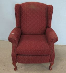 Upholstered Wing Back Recliner Chair
