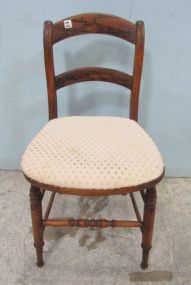 Vintage Burl Wood Side Chair