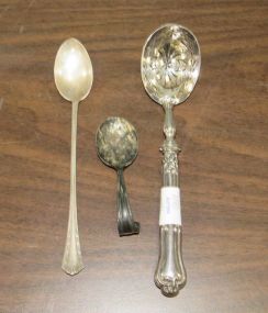 Sterling Spoons and Ornate French Silverplate Spoon
