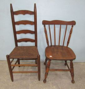 Ladder Back Chair and Spindle Back Chair