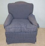 Upholstered Pin Striped Arm Chair
