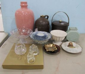Group of Pottery, Glass, and Decor