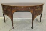 Mahogany Sheraton Style Demi Lune Sideboard