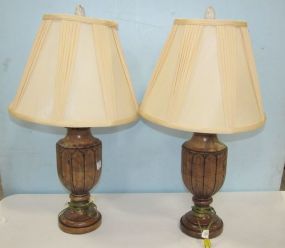 Pair of Sarreid Alabaster Table Lamps
