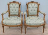 Pair of Louis XVI Style Fauteuils