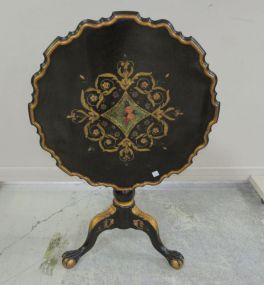 Italain Ornate Tilt Top Occasional Table