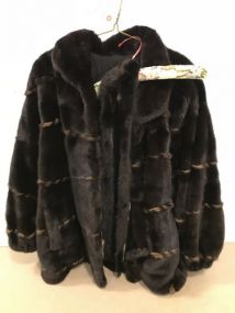 Unique Mink Jacket and Scarf