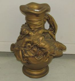 Vintage Pottery Antiqued Color Vase