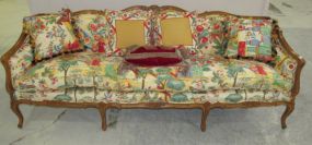 French Style Carved Settee