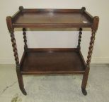 English Barley Twist Serving Cart