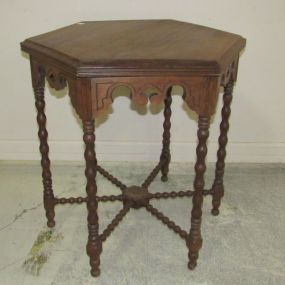 Antique Octagon Occasional Table
