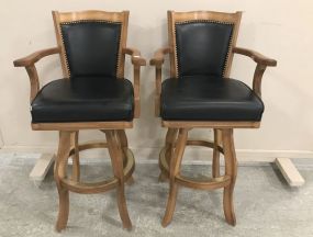 Beach Mfg. Two Arm Bar Stools