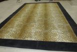 Large Machine Made Leopard Print Area Rug